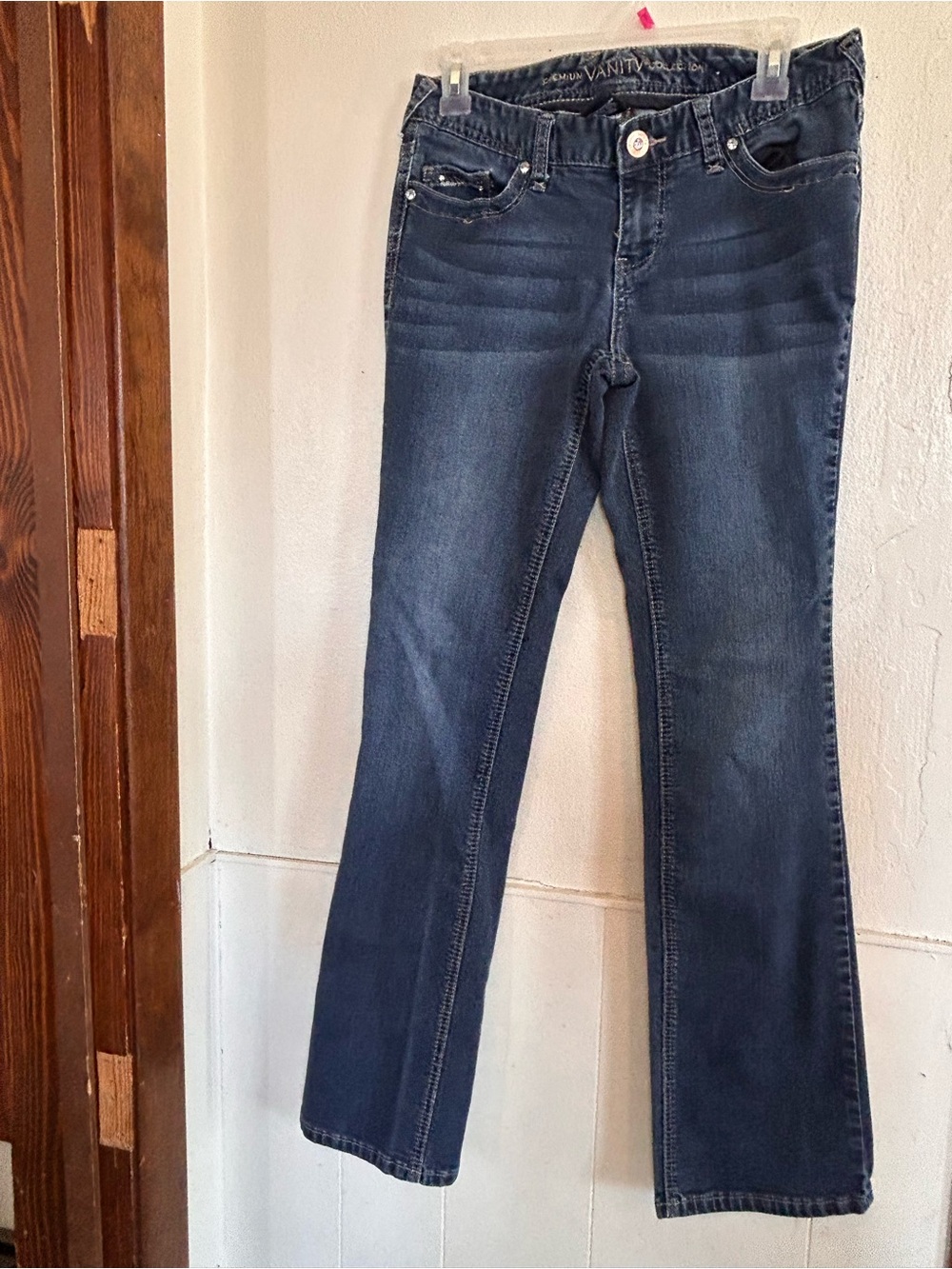 Classic Women's Dark Blue Denim Jeans Premium Vanity Collection Size 28 Regular